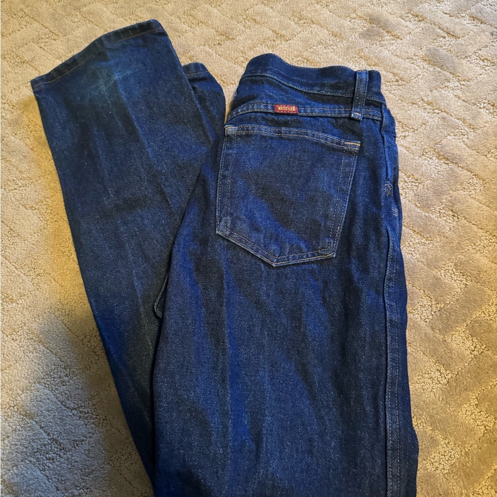 Rustler Denim Blue Jeans Size 30 x 30 100% Cotton